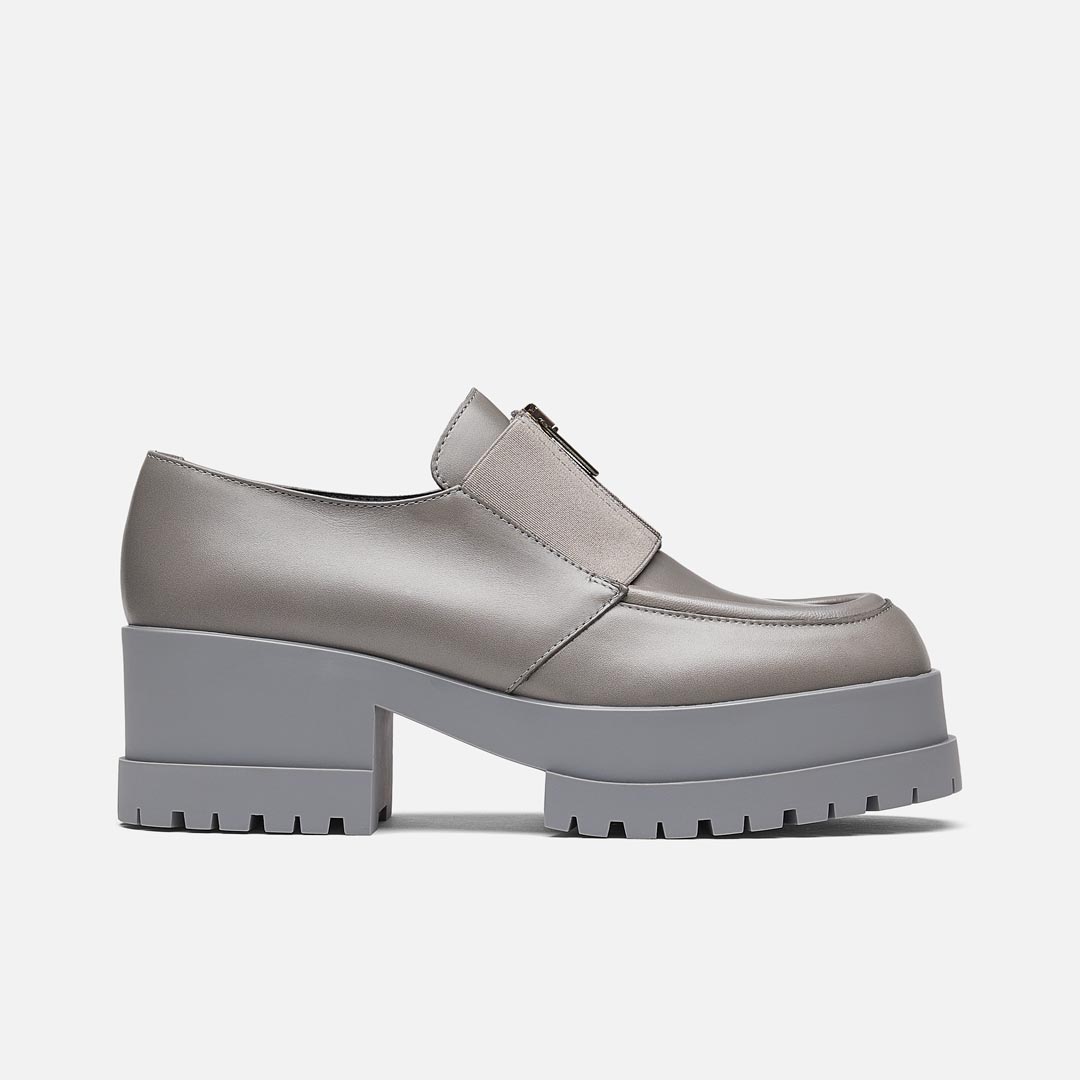 LOAFERS - WELL loafers, calfskin grey || OUTLET