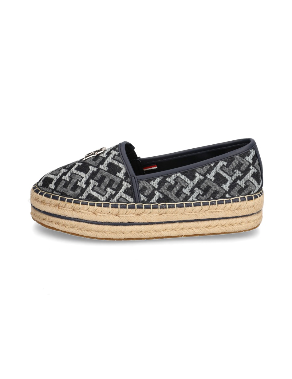 TH MONOGRAM DENIM ESPADRILLE