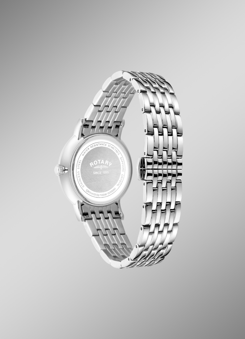 Rotary Quartz-Herrenuhr aus Edelstahl