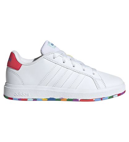 adidas Performance Sko -  GrønD COURT 2.0 K - Hvid/R?d