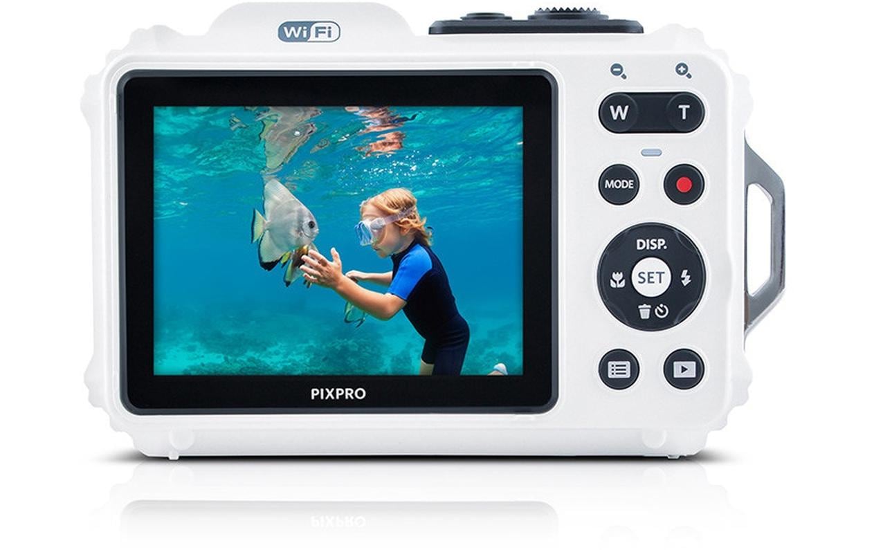 Unterwasserkamera PixPro WPZ2 Weiss<br>Wasser-, stoss- und staubdichte, Point & Shoot-Kamera