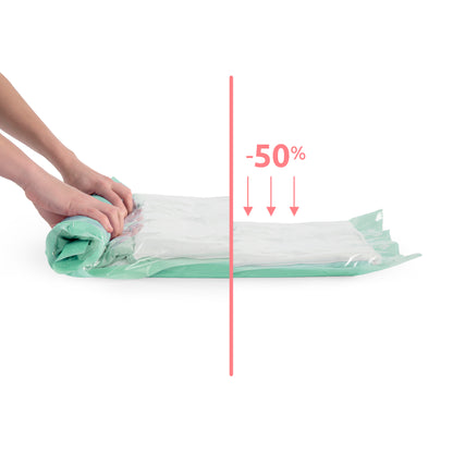 Lot de 6 sacs de rangement sous vide manuels 2S   2M   2L Roll-Up