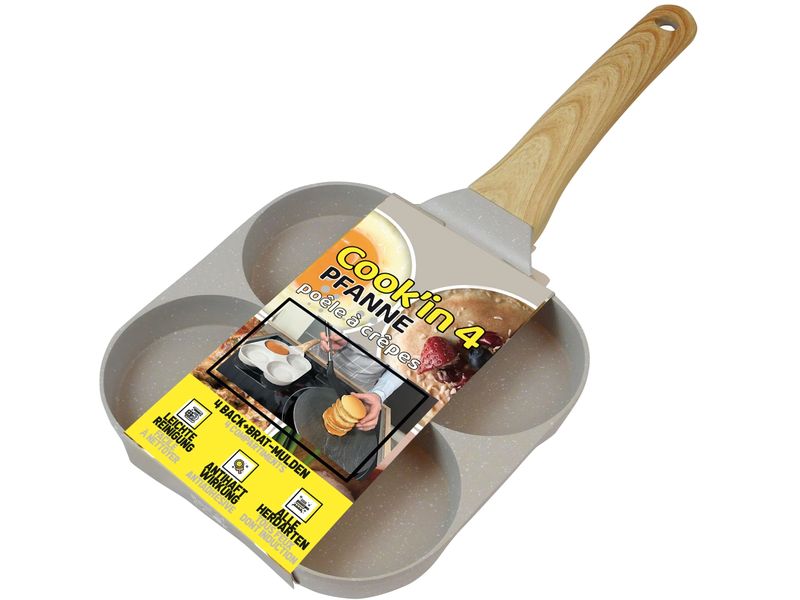 Mediashop Pan Cake Pfanne 4in1 Ø 9 cm Cook'in 4 Pfanne