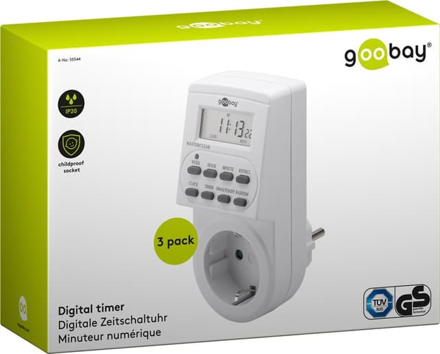 Sæt med 3, digital timer