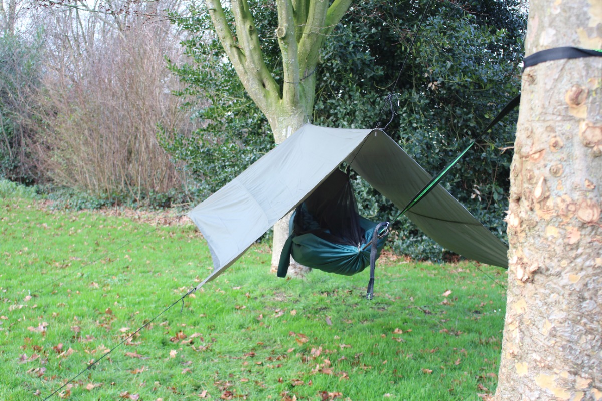 TravelSafe 1 persoons travel hangmat met regentarp