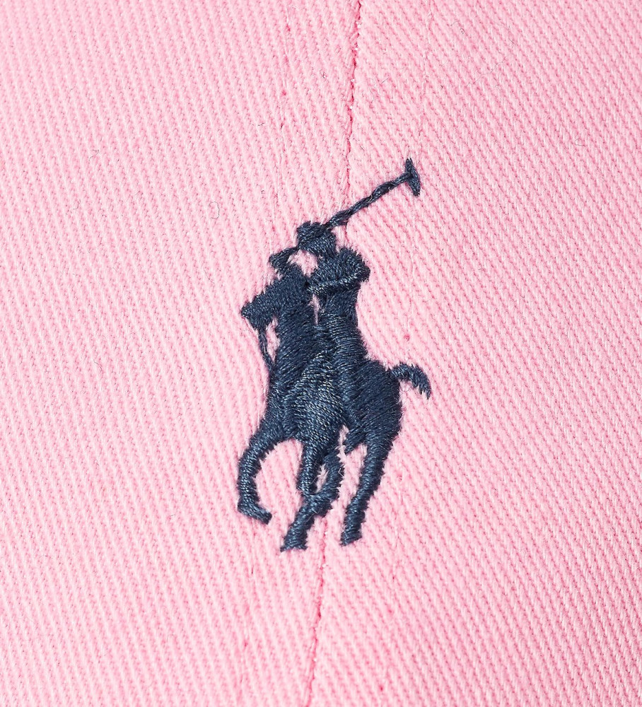 Boné Ralph Lauren rosa em tecido chino de algodão