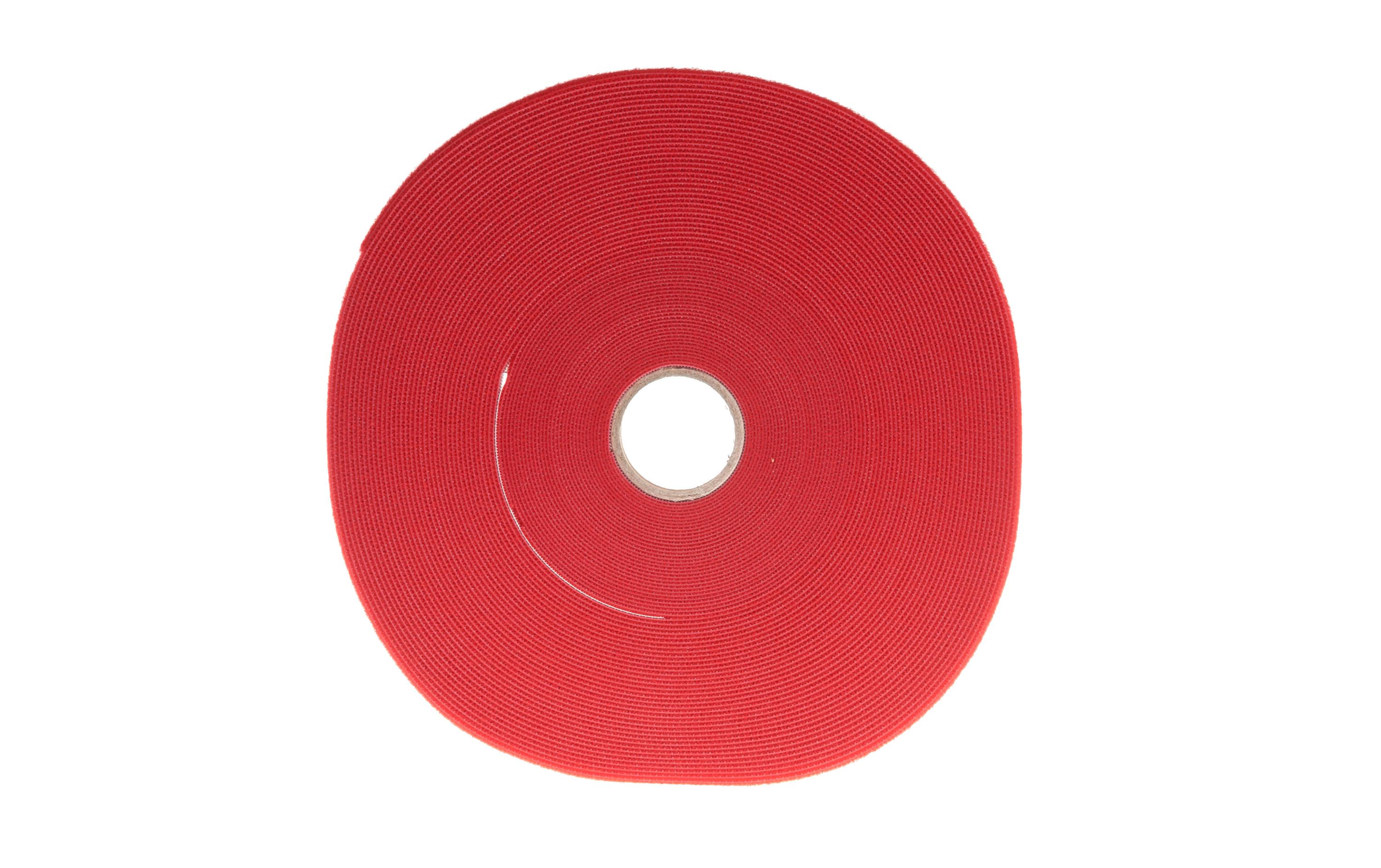 Klettband-Rolle ETN Fast Strap 10 mm x 25 m, RotKlett-Kabelbinder, 10 mm x 25 m, rot