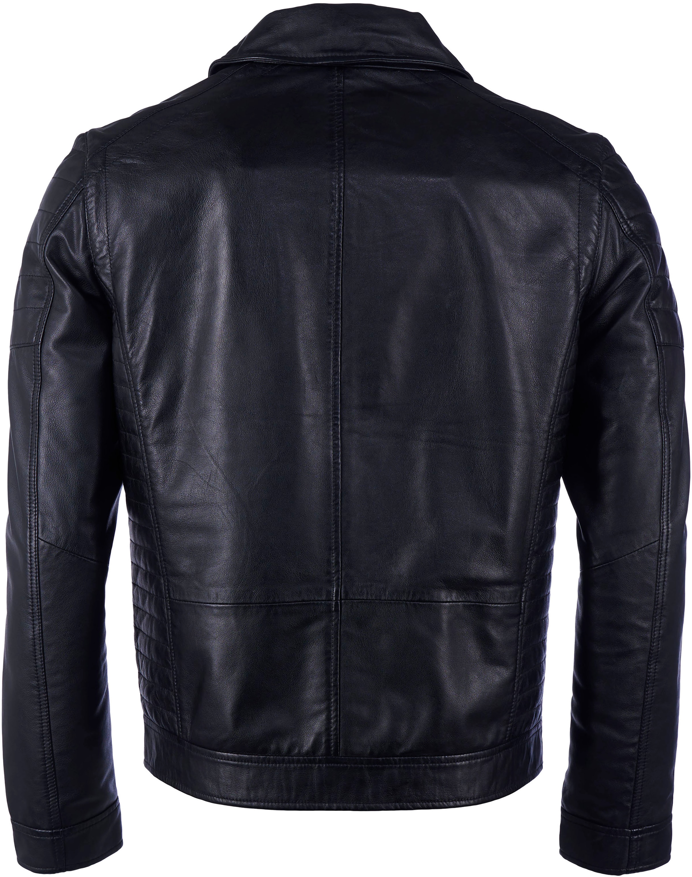 Bruno Banani Lederjacke »William« aus Lammnappaleder,  mit Reissverschlusstaschen,  schmal geschnitten