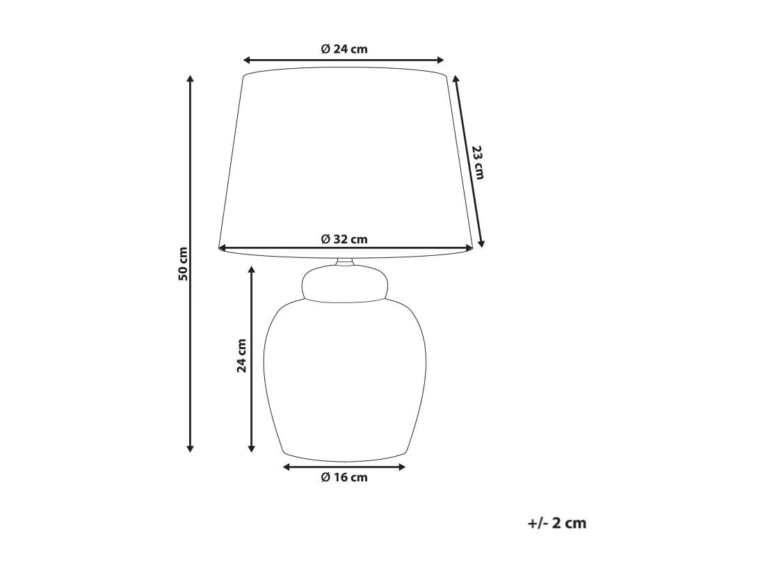 Lampe à poser JAMAPA Porcelaine Blanc