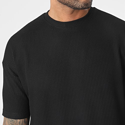 Ensemble Tee Shirt Et Short Jogging Noir