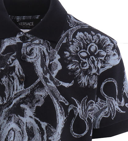 Versace Polo - Navy/Hellblau