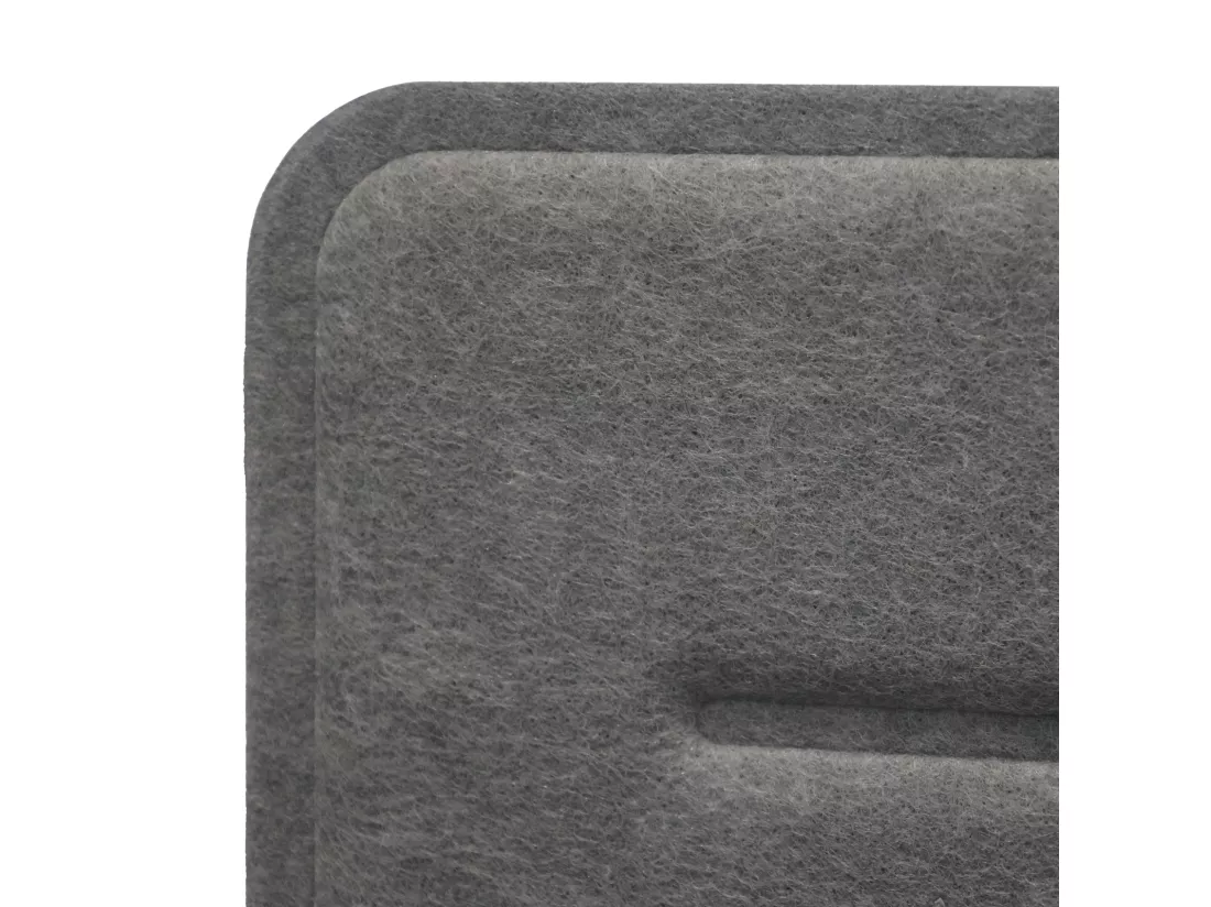 SVITA Bureau Paroi de séparation 118x34cm (lxh) Bureau Protection acoustique Fixation par serrage à poser Gris