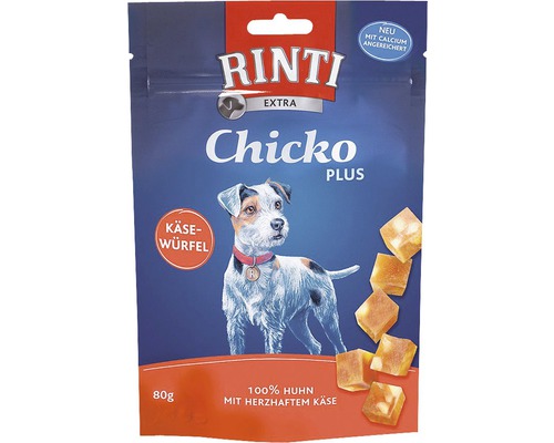 Rinti Chicko Kaasblokjes Plus Kip 80 g