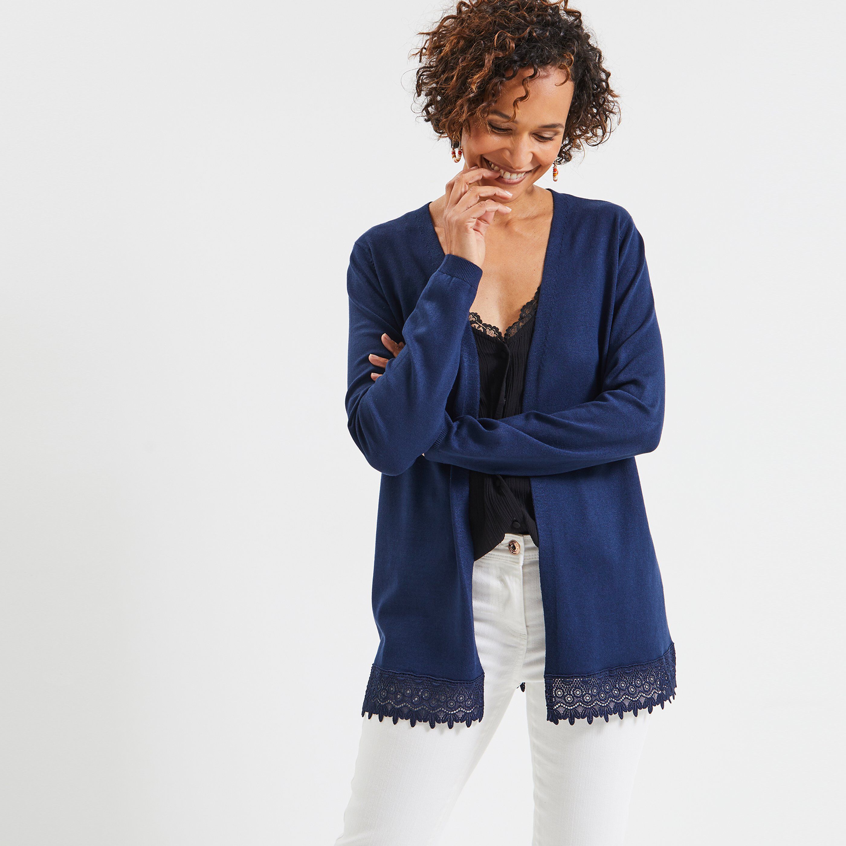 Gilet mi long femme - MARINE