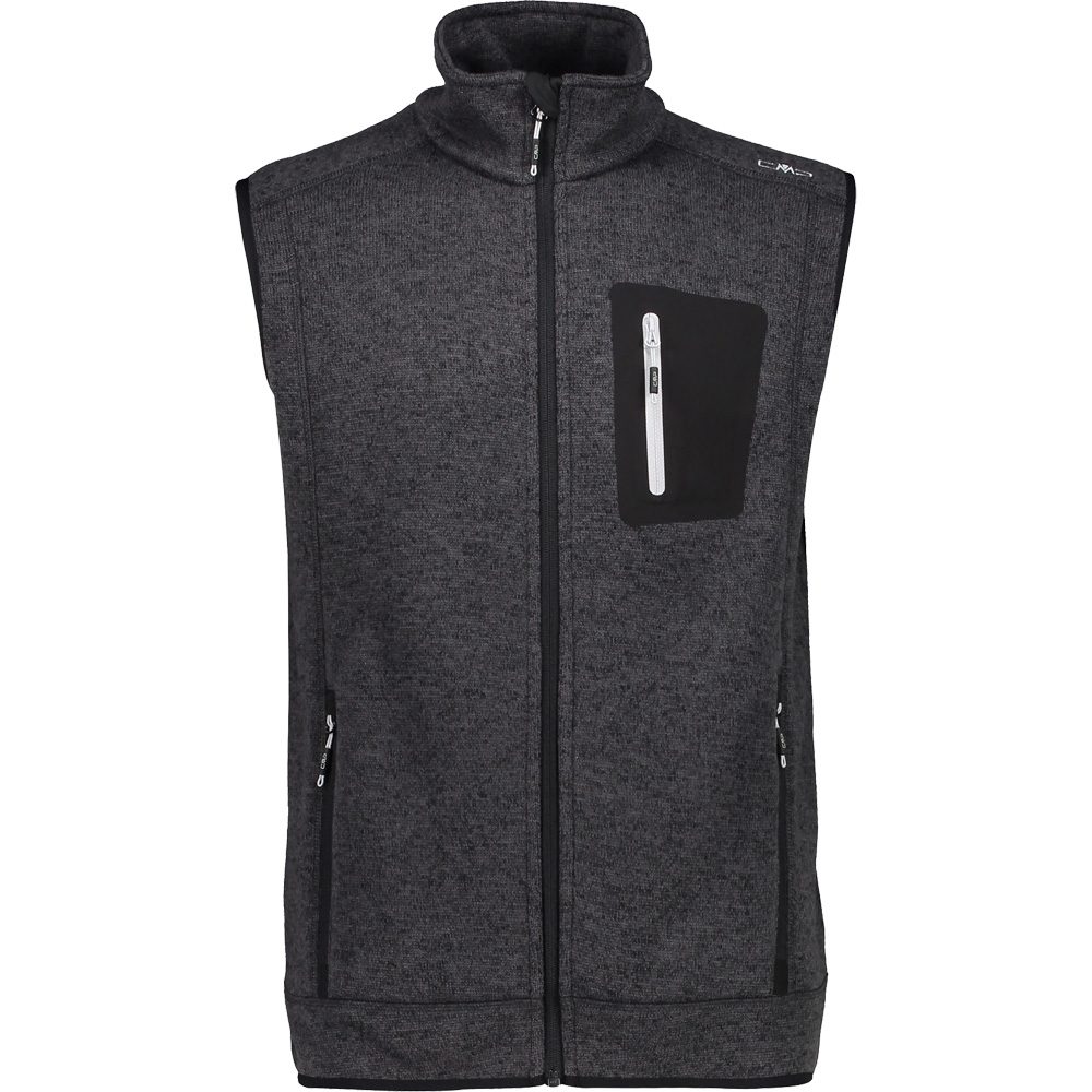 CMP Strickfleeceweste Herren black
