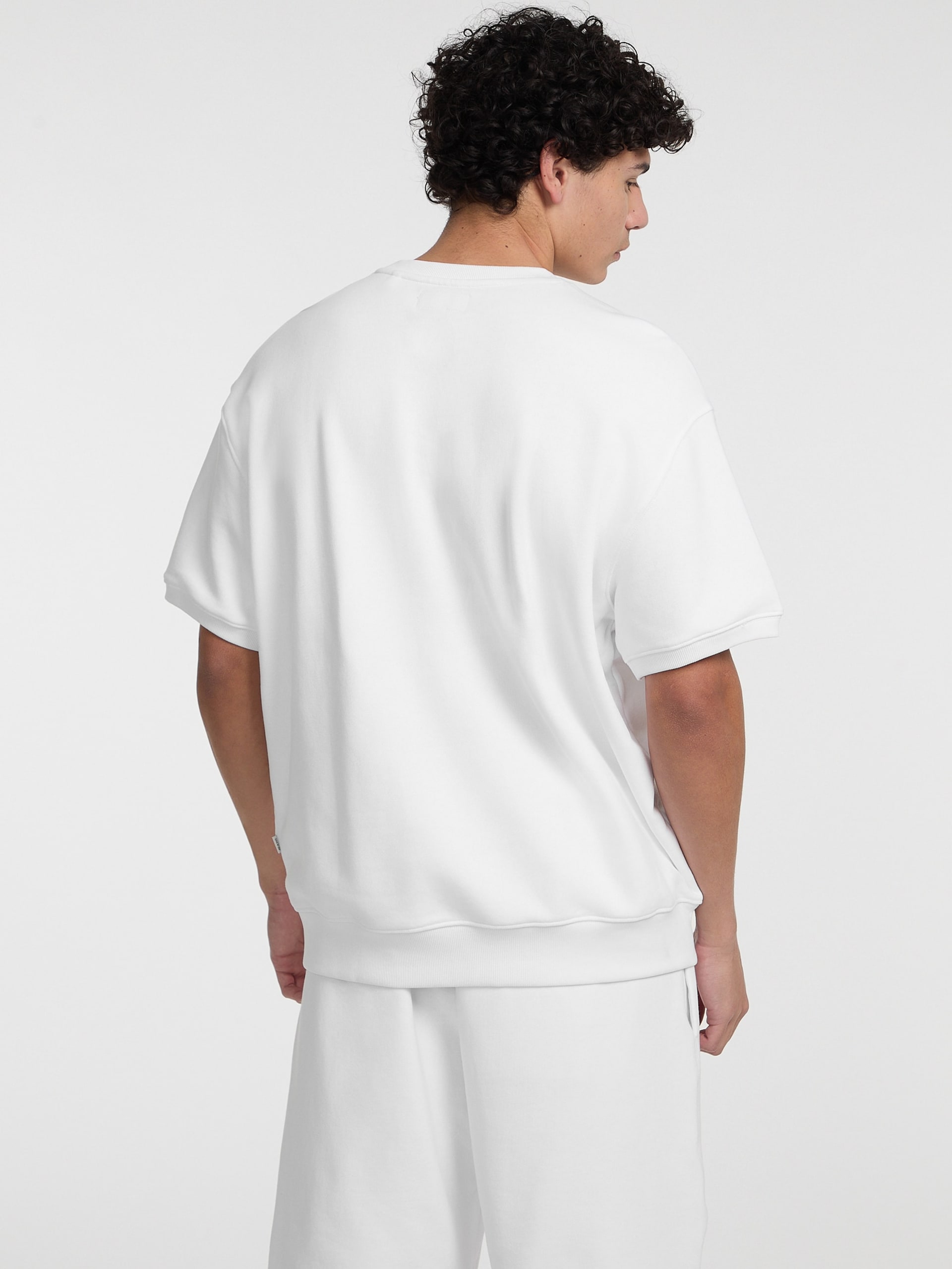 Camiseta de gola redonda com logo