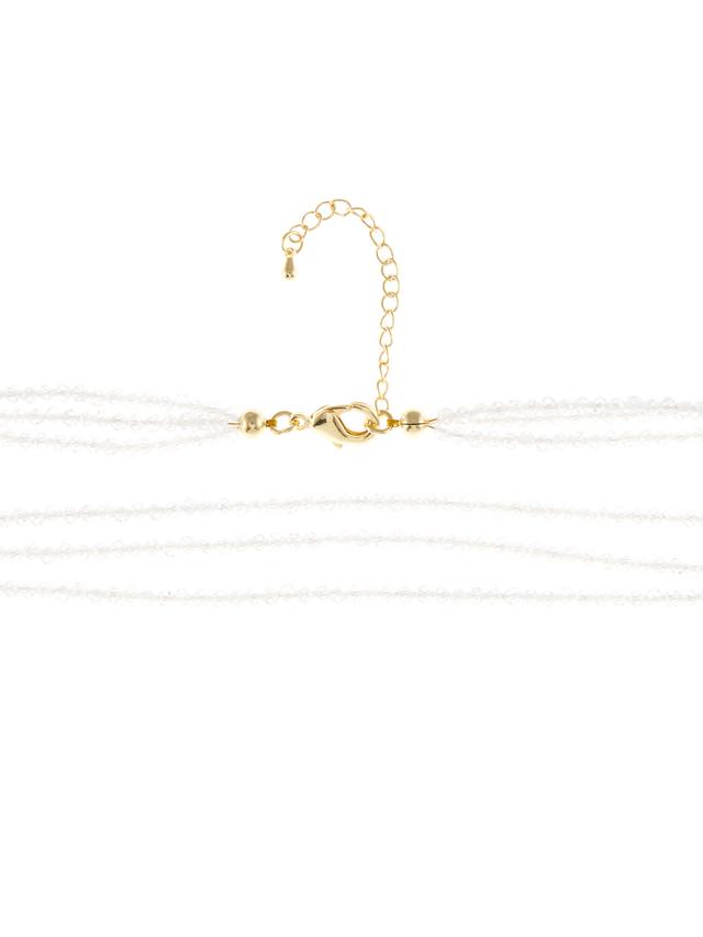 Star-Collier, Zirkonia, 3-reihig