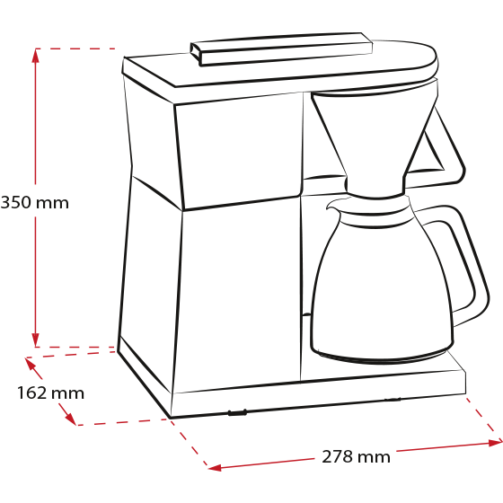 Excellent 5.0|Filterkaffeemaschine Schwarz