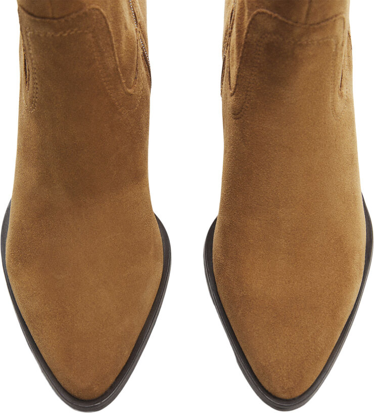 MANGO Heel suede ankle boot 31
