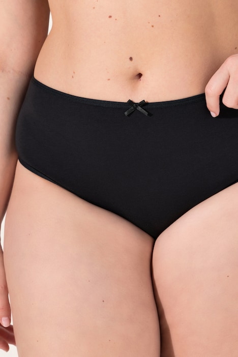 Midislips, 5er-Pack, Punkte/ einfarbig
