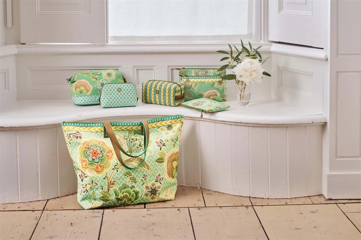 Pip Studio Caryn Cosmetic Bags Combi Matata Green