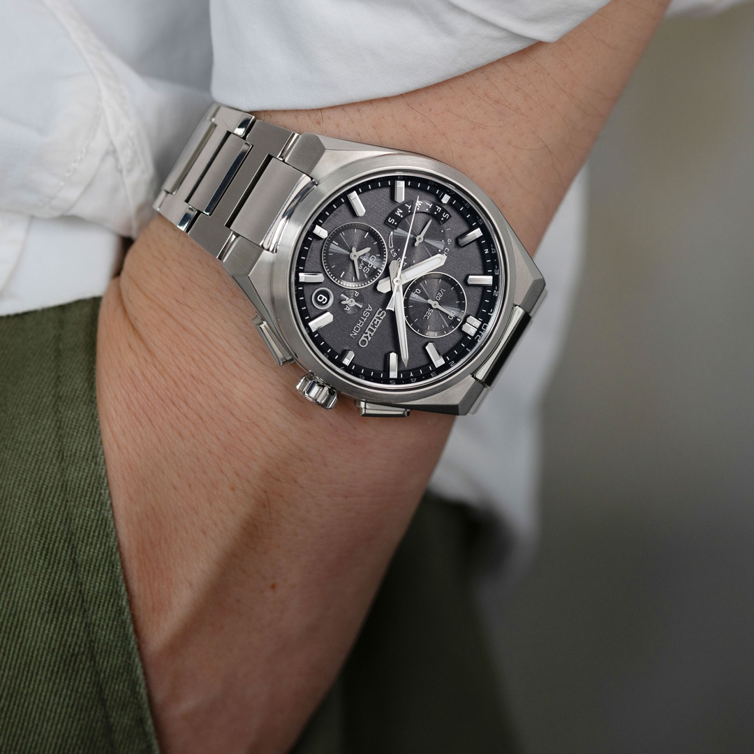 Seiko Astron 5X GPS Solar Dual Time Chronograph 42mm