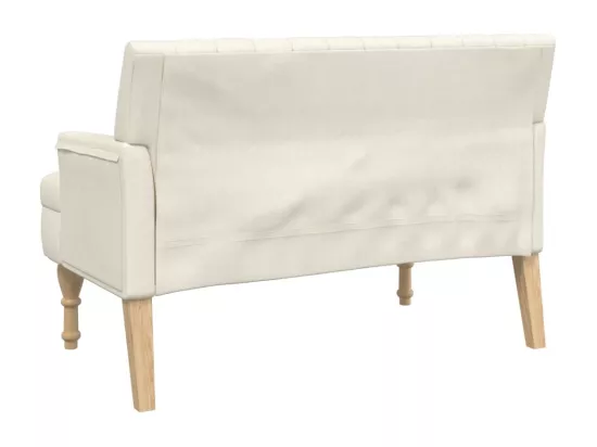Banc avec coussins 113x64,5x75,5 cm lin