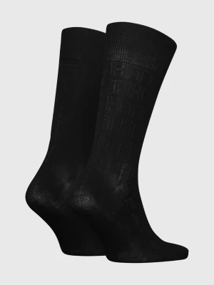 Pacote com 2 pares de meias clássicas com monograma.