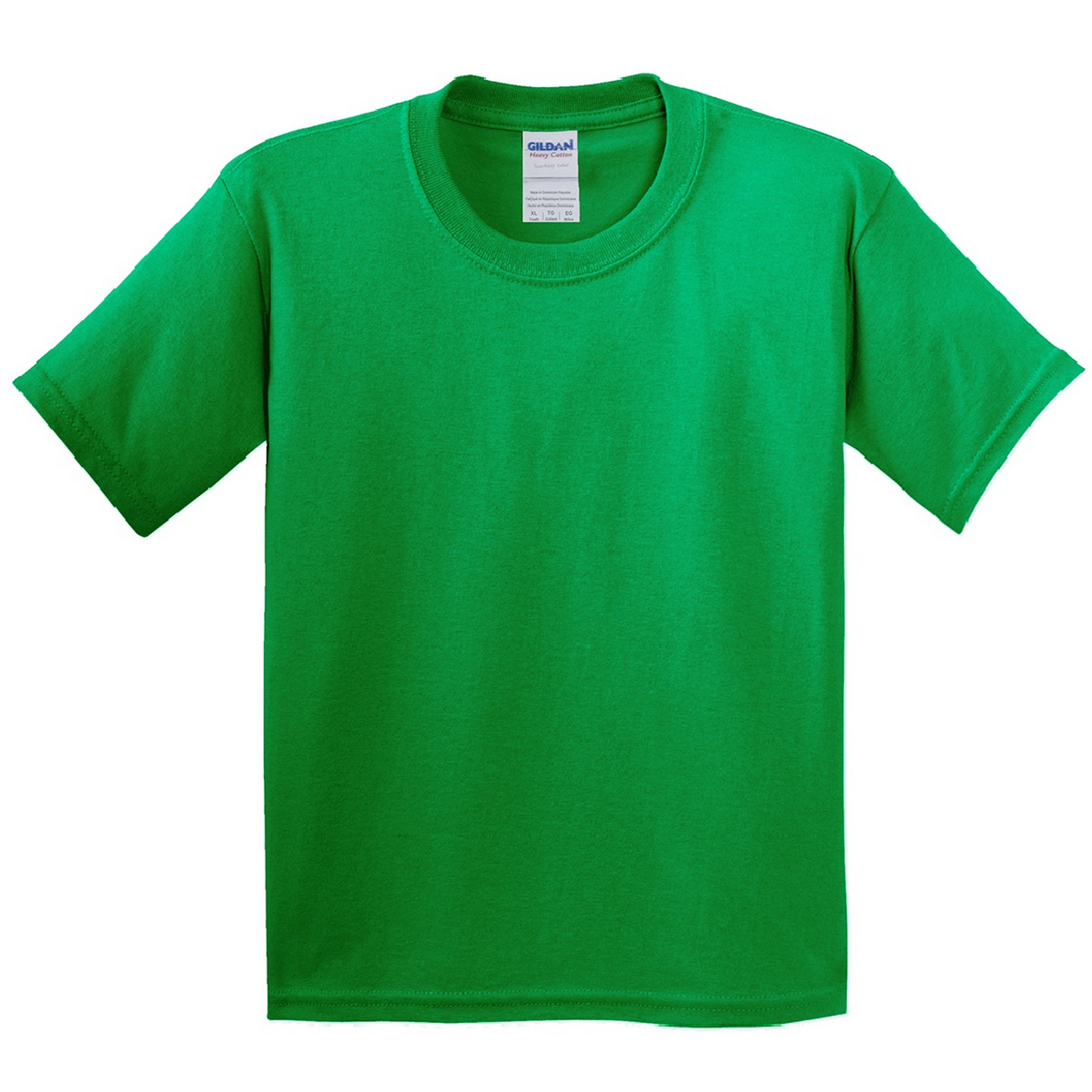 Short Manga Básica Camiseta Con Algodón Grueso Gildan