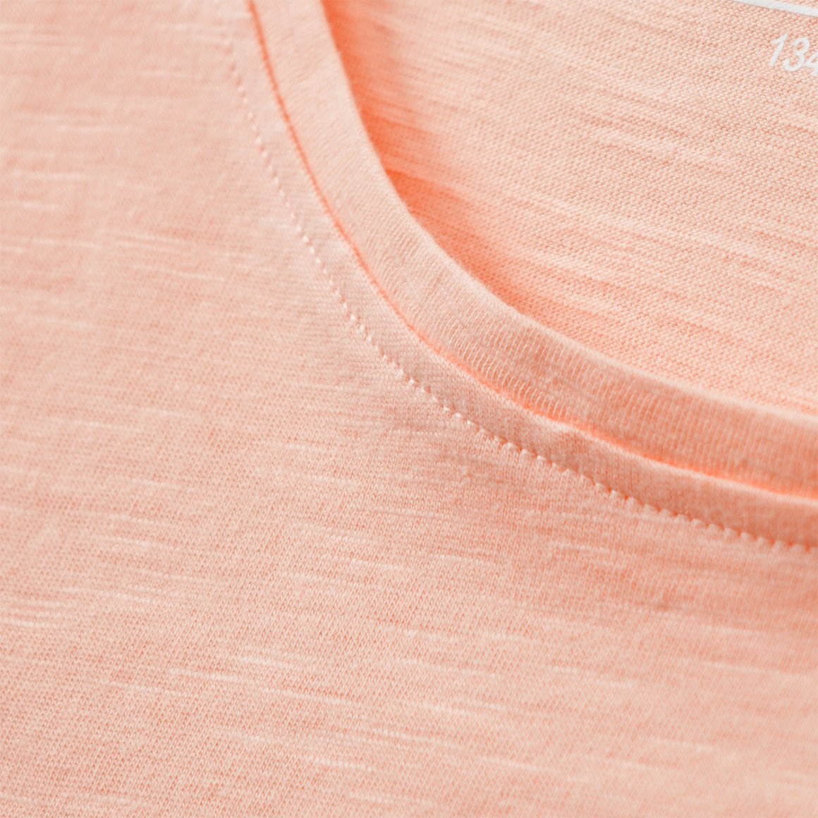 Yigga Mädchen T-Shirt mit Herz-Tasche hellorange