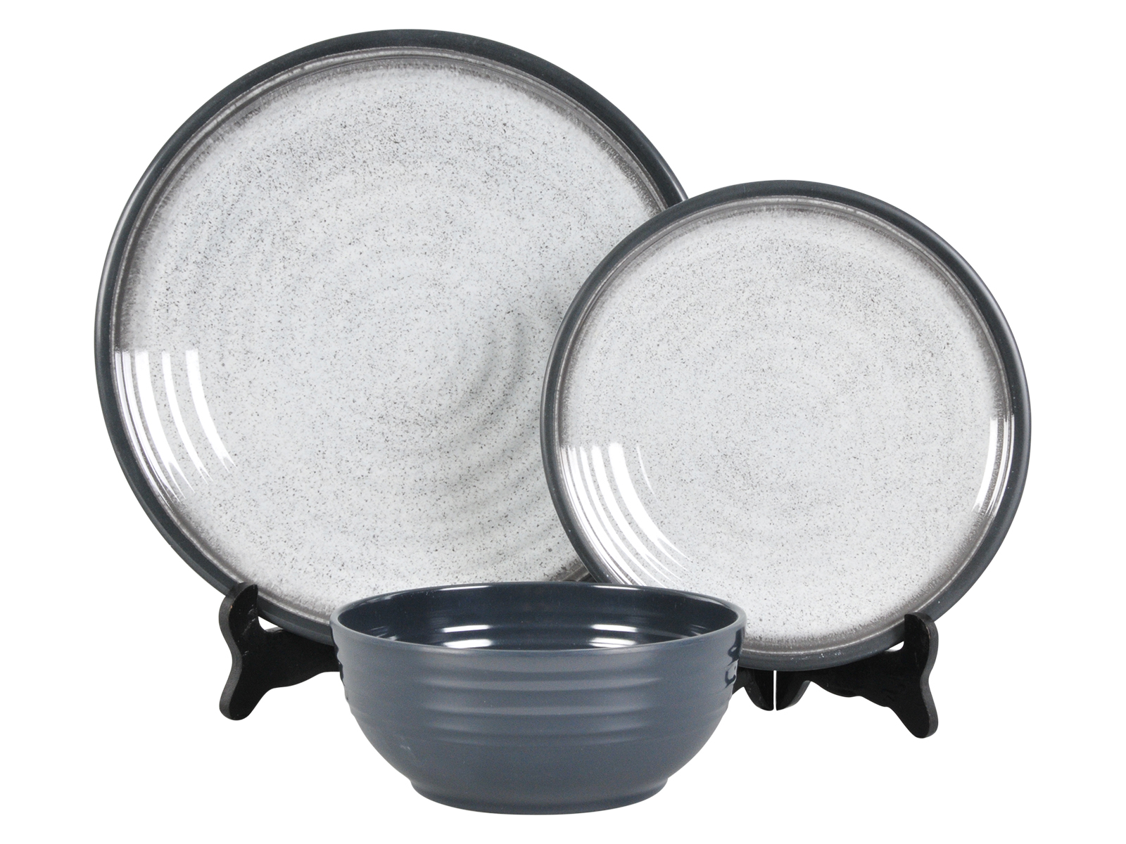 Flamefield Granite Grey serviesset - 12-delig