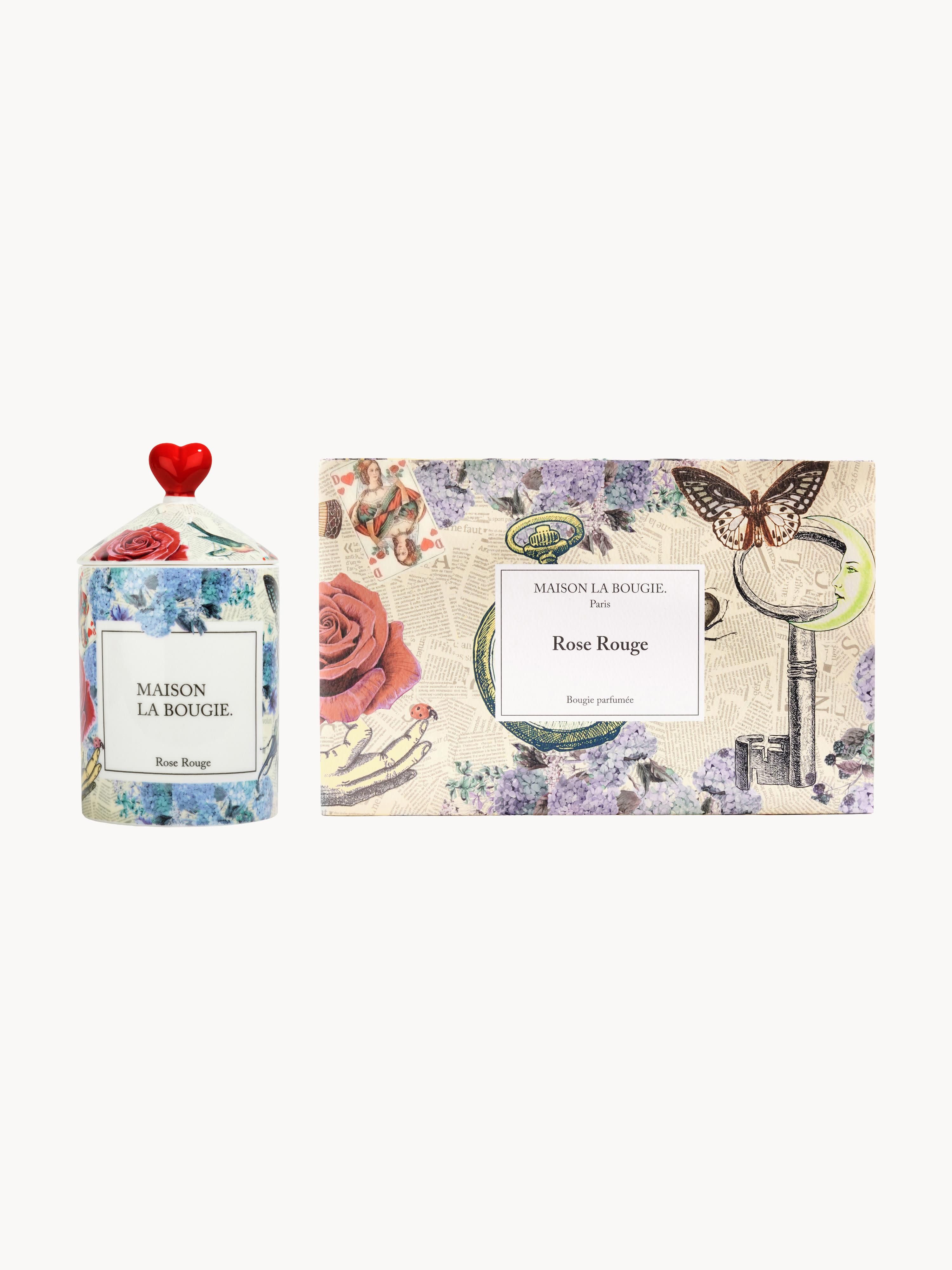 Handgemaakte geurkaars Rose Rouge (ceder, gurjum & tonkaboon)