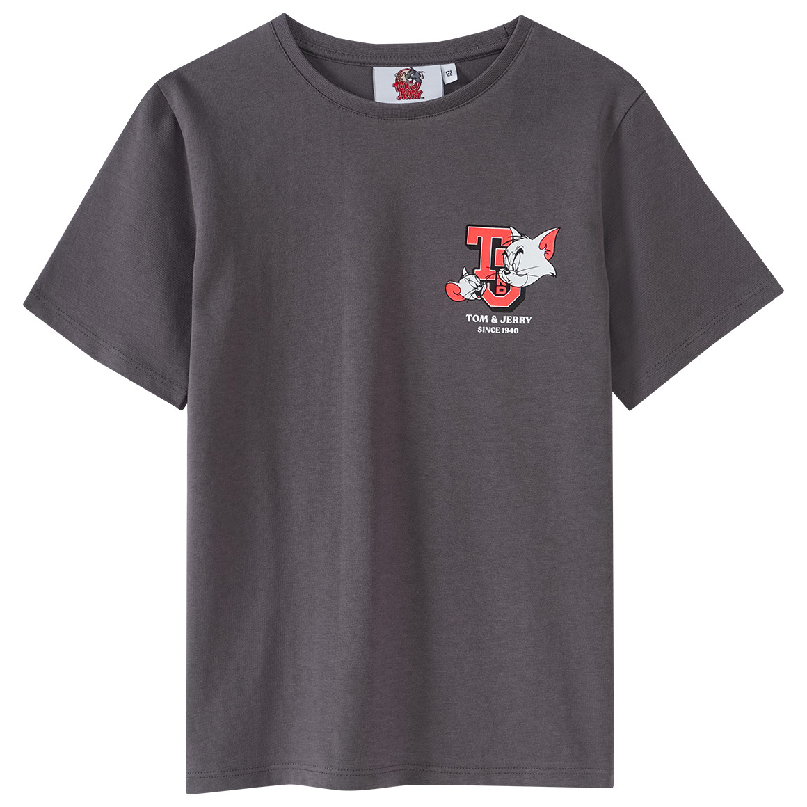 Topolino Tom & Jerry T-Shirt mit Rücken-Print dunkelgrau