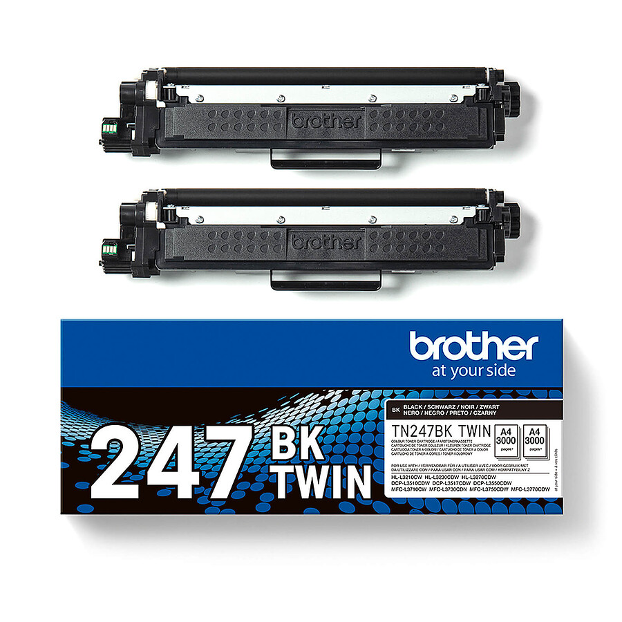 Brother TN-247BK - Noir Pack Duo