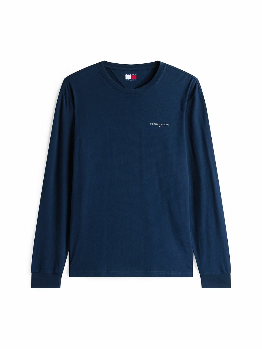 TOMMY JEANS<br>Camiseta com gola redonda e mangas compridas