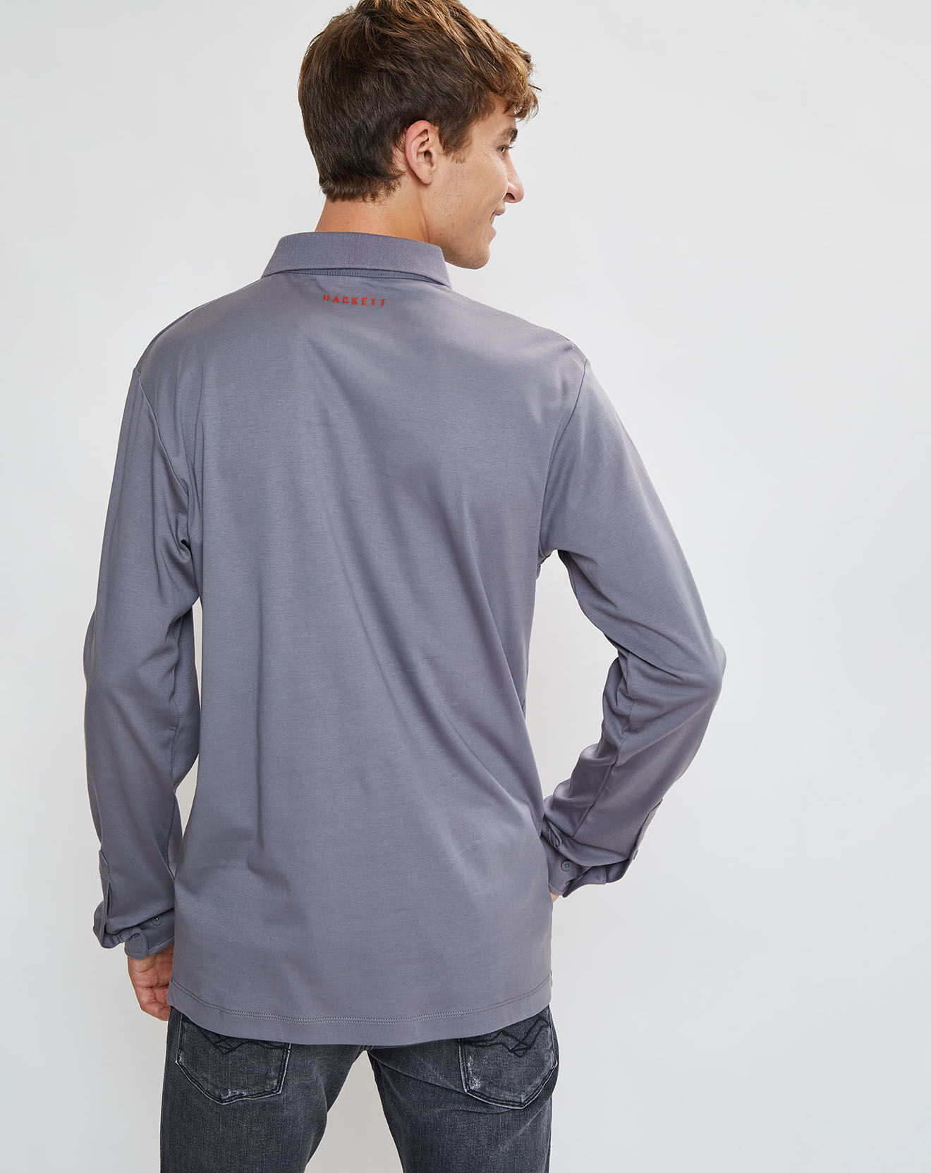 Hackett London Polo Aston Martin Racing gris