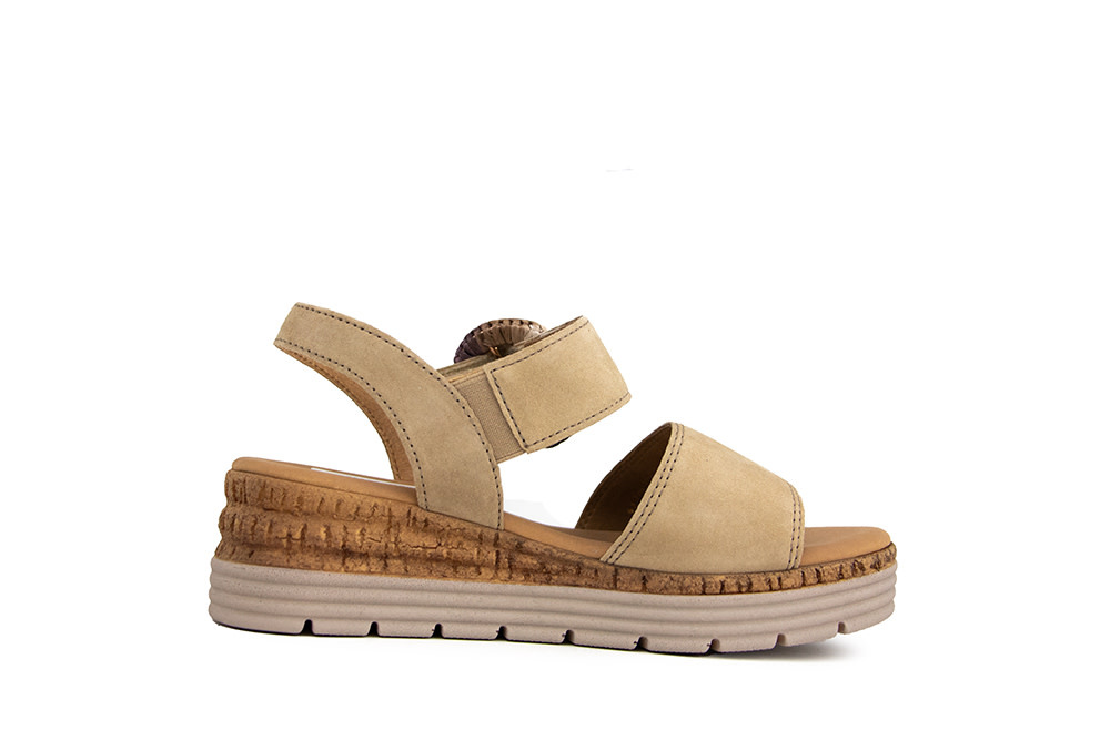 Gabor Sandaal Sand Suede Gesp
