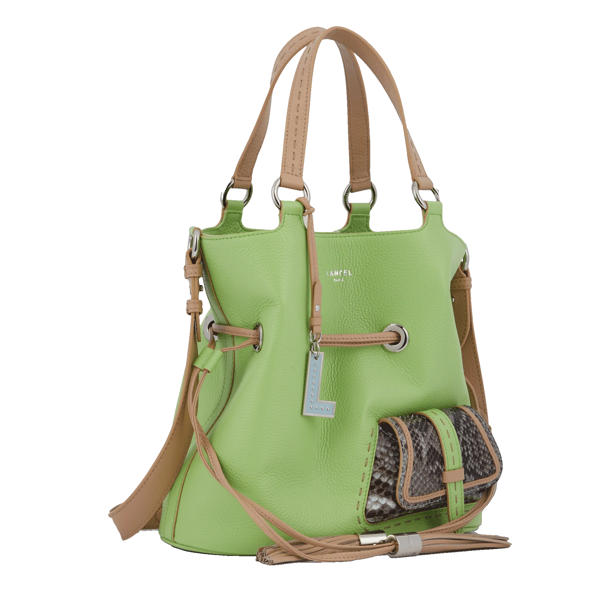 Sac seau M Premier Flirt de Lancel-Multico vert pomme