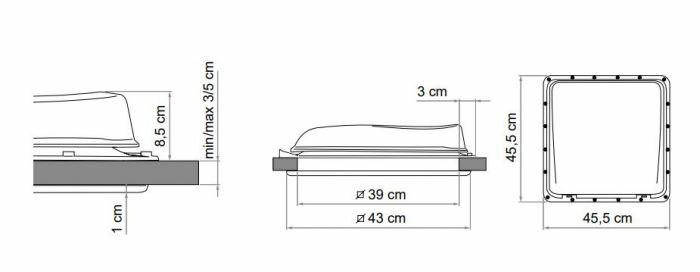 Fiamma Vent 40 dakluik - transparent