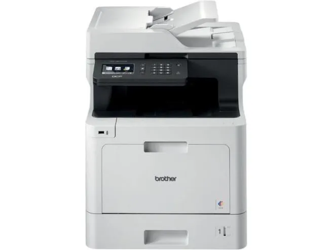 Brother DCP-L8410CDW - Multifunktionsprinter - farve - laser - 215.9 x 355.6 mm (original) - A4/Legal (medie) - op til 31 spm (kopiering) - op til 31 spm (udskriver) - 300 ark - USB 2.0, Gigabit LAN, Wi-Fi(n), USB vært
