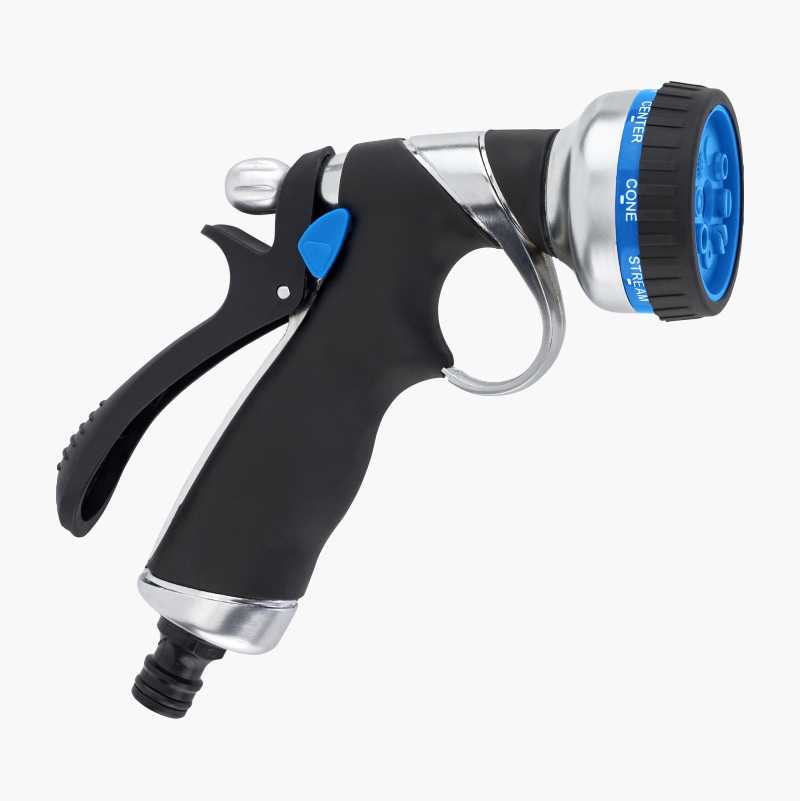 Sprøytepistol, metall, 8 stråler