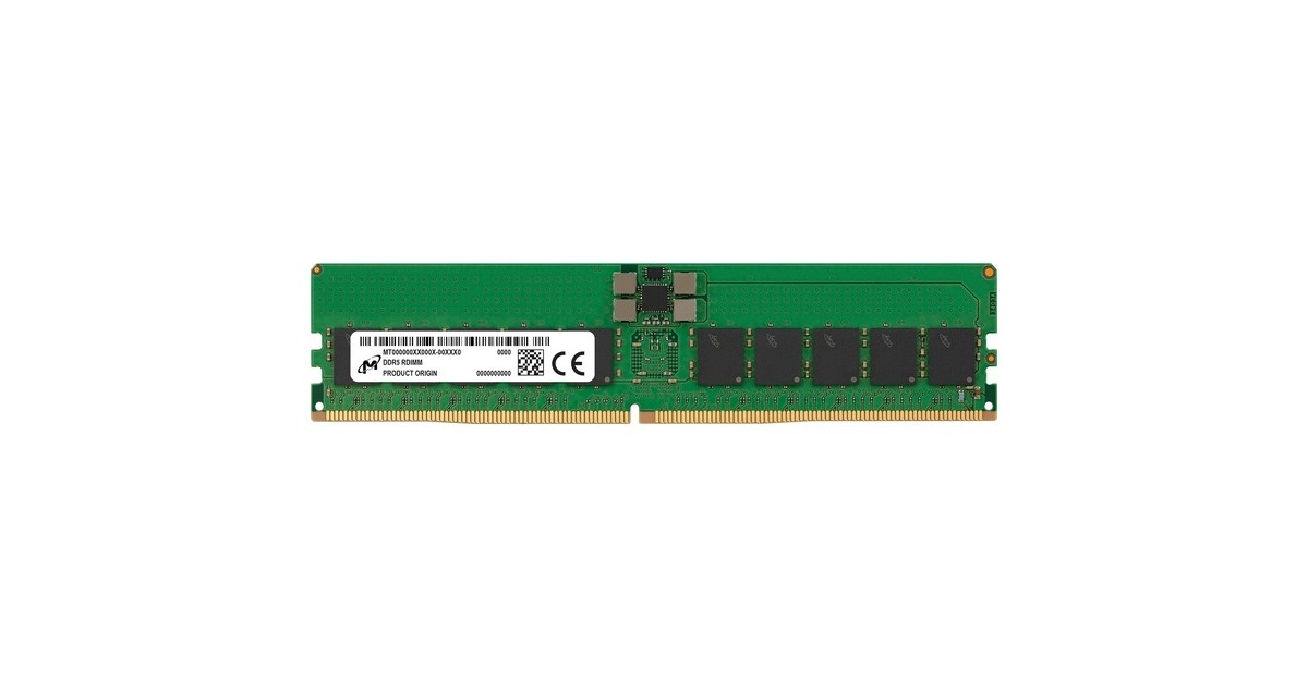 Crucial32 GB Registered DDR5-4800   werkgeheugen  (Groen)