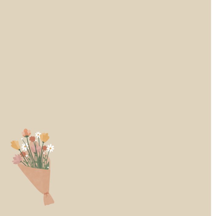 Greetz | Bedankkaart | bosje bloemen