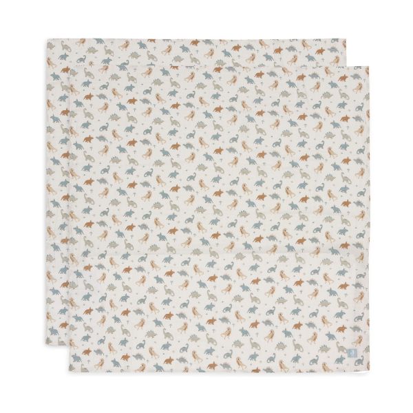 Jollein Roarsome Large Multidoek - 2 Pack - 115 x 115 cm - Hydrofiel