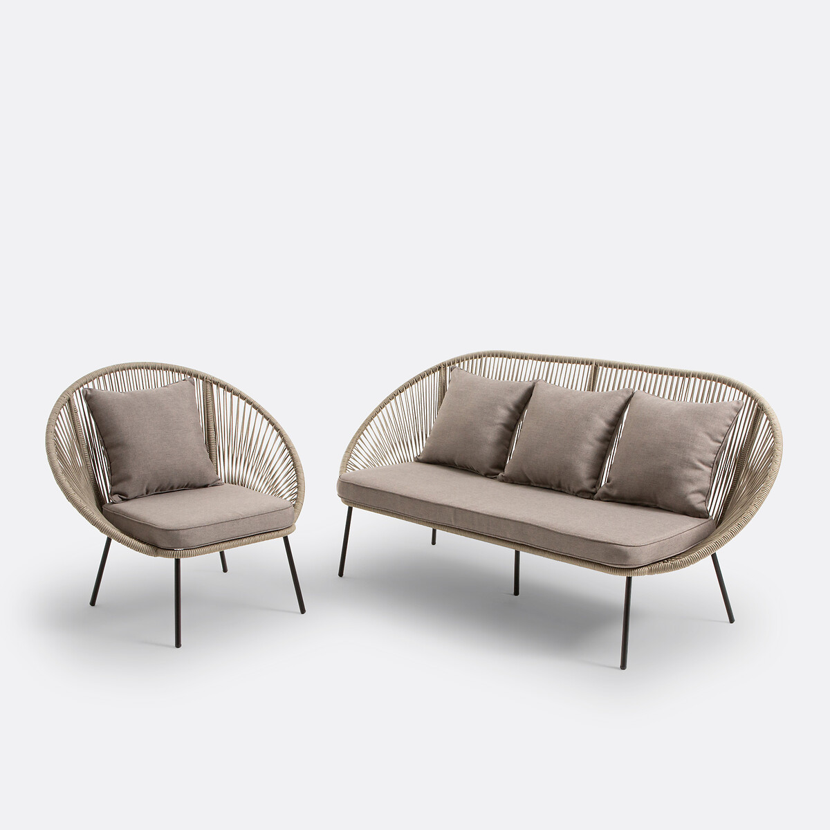 LA REDOUTE INTERIEURS<br>Banco de jardim Jiraya de 3 lugares