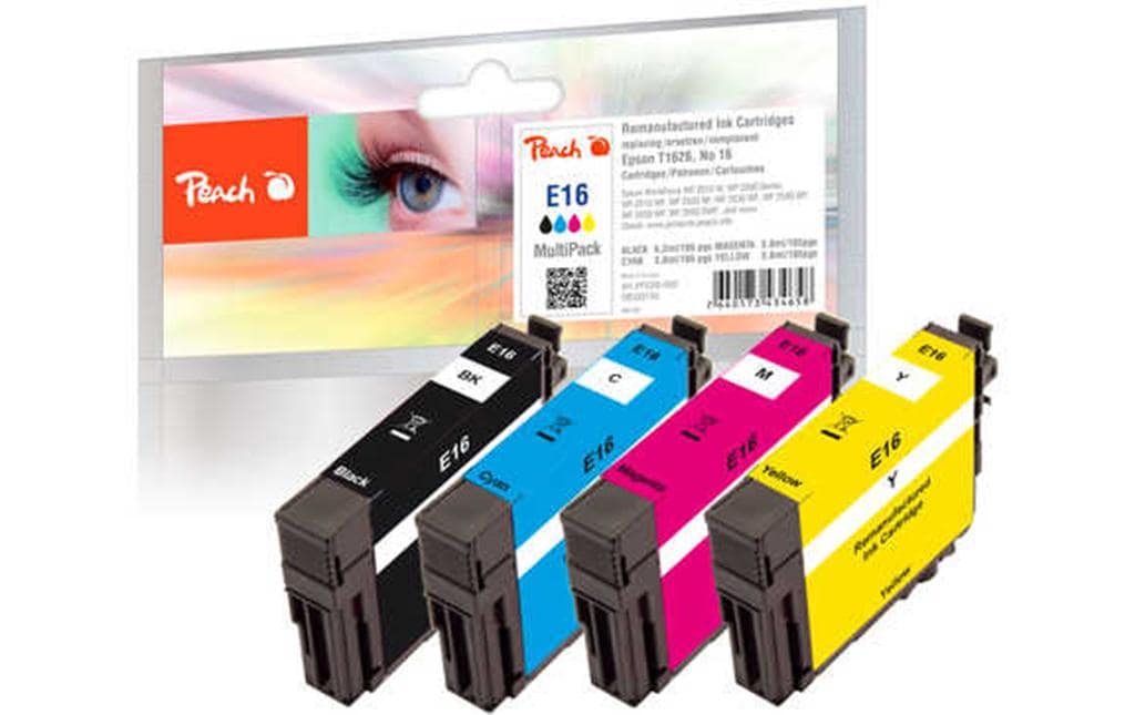 Tinte Epson Nr. 16 (T1626) BK, C, M, YTintenset: Je 1x Black, Cyan, Magenta, Yellow
