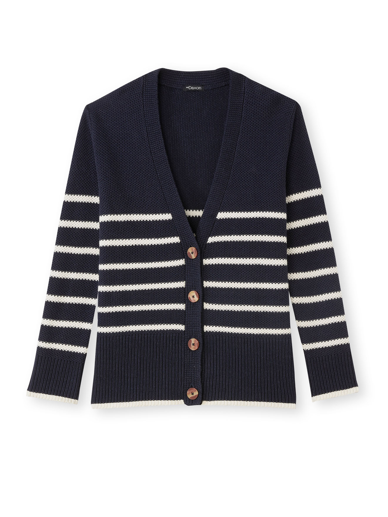 Gilet rayé manches longues