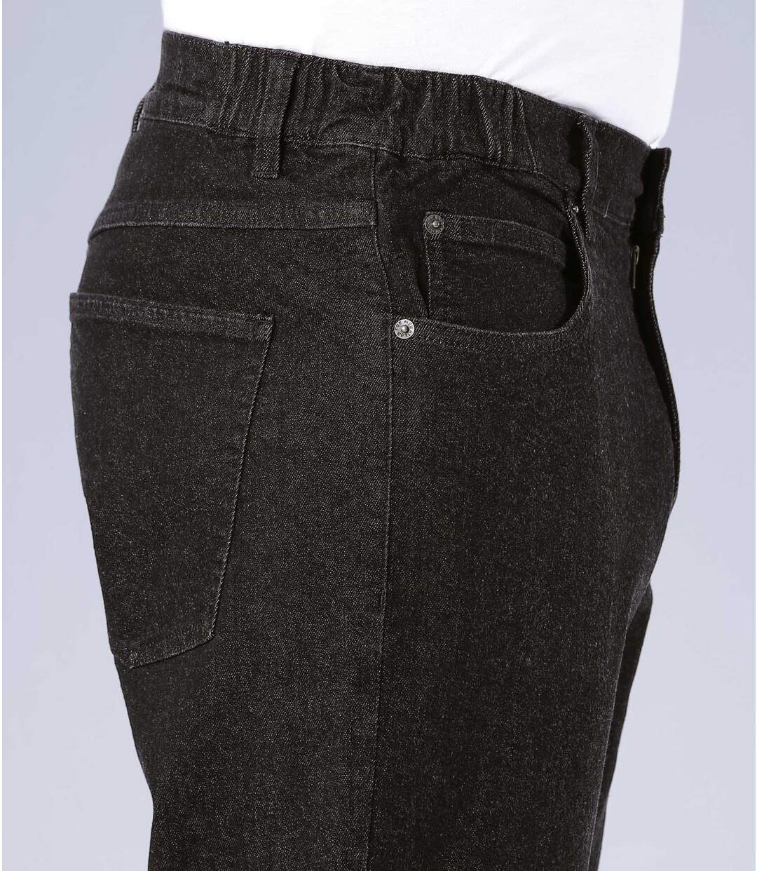 Jean Regular Stretch Confort Noir :