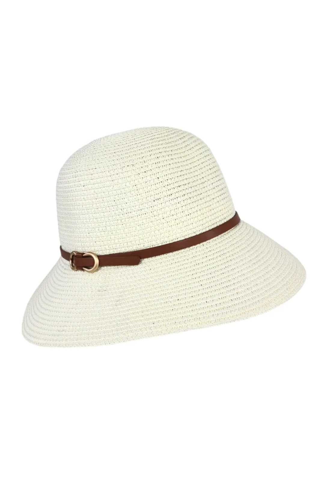 Anobel Copenhagen Cloche Hat With Straps P60555 ecru