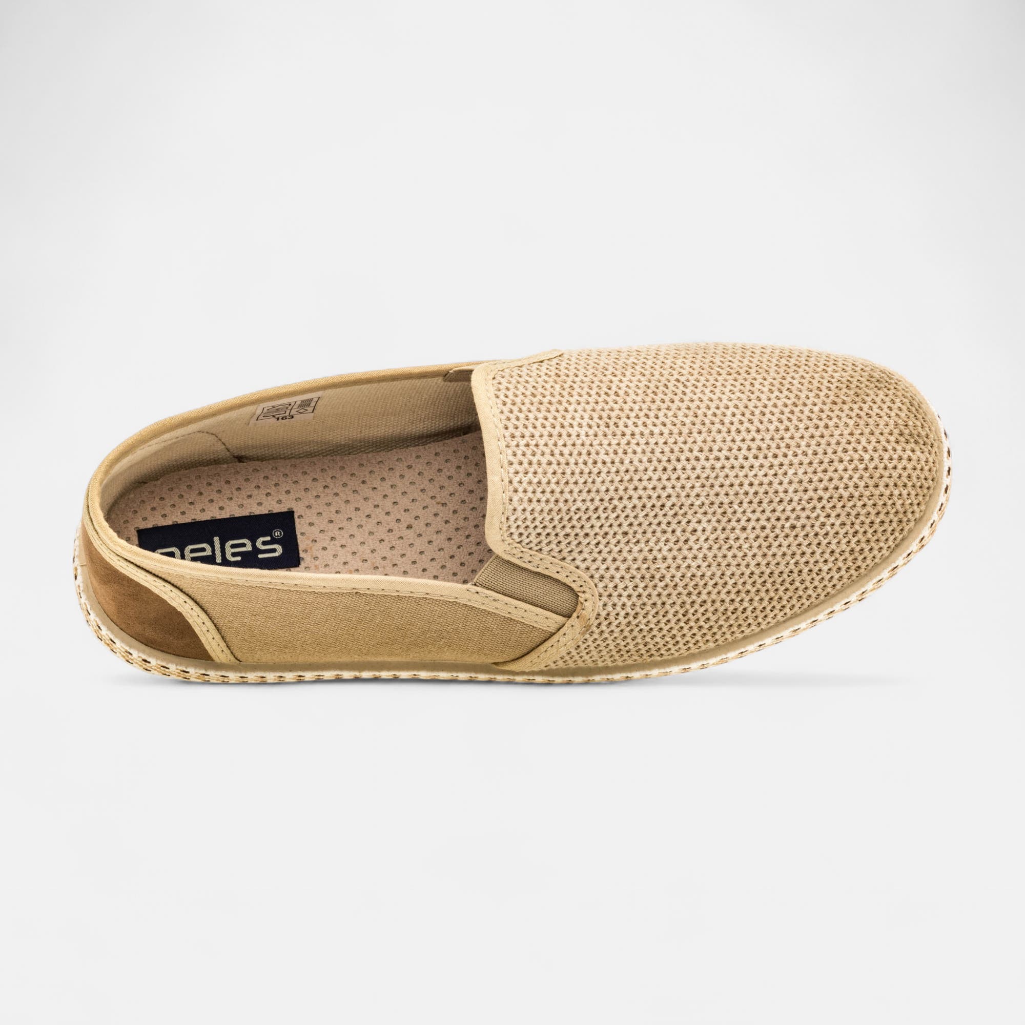 Tennis pieds sensibles Homme beige